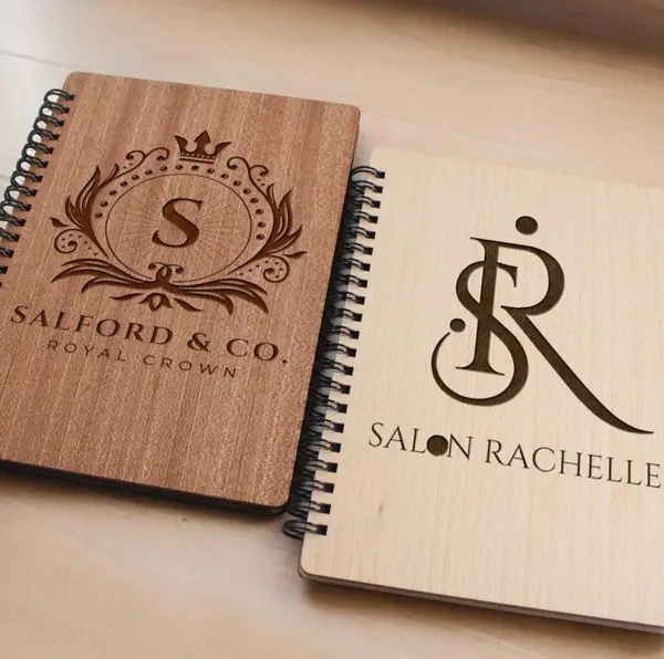 Custom Logo Wood Notebook Custom
