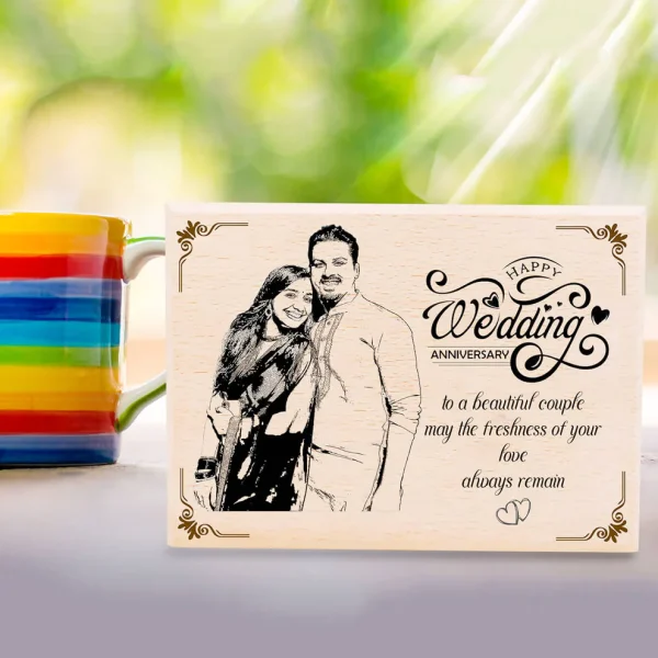 Anniversary Special Wooden Photo Frame